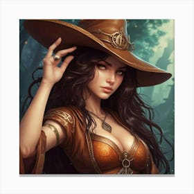 Sexy Witch Canvas Print