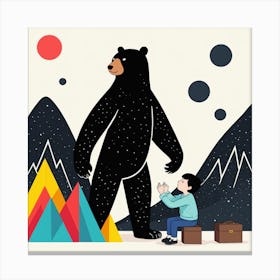 Illustration Of A Bear 9 Canvas Print