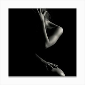 Sexy Woman In The Dark Canvas Print