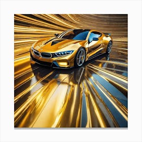 Golden Bmw Z8 Canvas Print