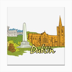 Dublin Cityscape Canvas Print