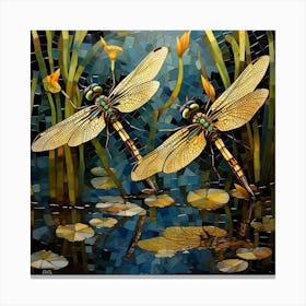 Dragonflies 50 Canvas Print
