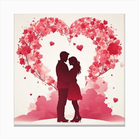 Valentine'S Day Love Canvas Print