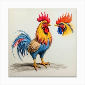 Rooster 15 Canvas Print