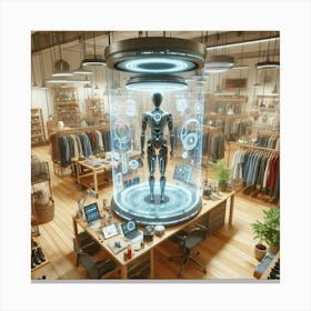 Futuristic Store Canvas Print