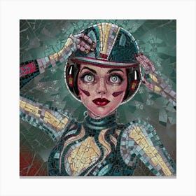 Robot Girl 3 Canvas Print