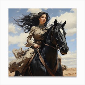 Riding 2 Canvas Print