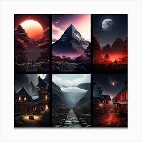 Landscapes art print Canvas Print