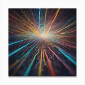 Abstract Rays Of Light 2 Canvas Print
