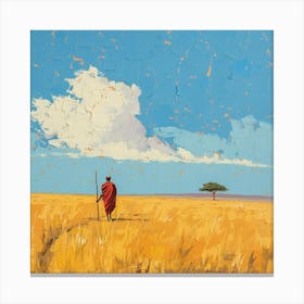 A Masai Mara In Kenya Oil Painting Illustration 1720350606 3 Canvas Print