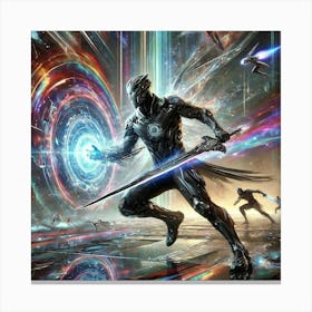 Archon Vortex Chrono Blade Canvas Print