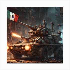 Mexican Tank Canvas Print