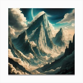 Mountains In The Sky 1 Canvas Print