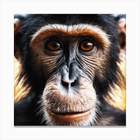 Chimpanzee Portrait 9 Canvas Print