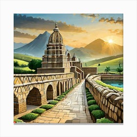 Firefly The People Of The Indus Valley Civilization Lived In Well Planned Cities With Advanced Infra (3) Canvas Print