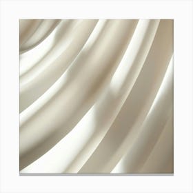 Abstract White Silk Canvas Print