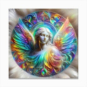 Translucent Angel Beauty 2 Color Illustration Canvas Print