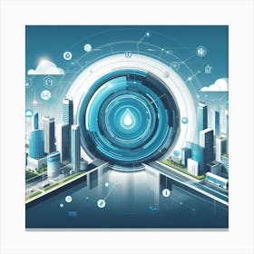 Futuristic City 2 Canvas Print