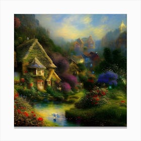 Fairy Village Canvas Print