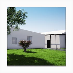 Modern House Design Canvas Print