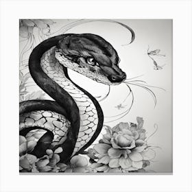 Snake Tattoo Canvas Print