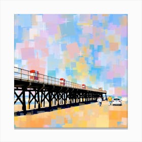 Beach Pier Canvas Print