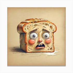 Bread Face Canvas Print