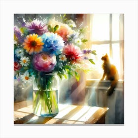 Flowers In A Vase 31 Canvas Print