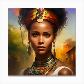 Egyptian Woman Canvas Print