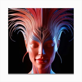 Woman'S Head Canvas Print