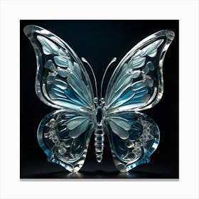 Butterfly In Glass Canvas Print