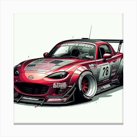 Modified mazda miata 1 Canvas Print