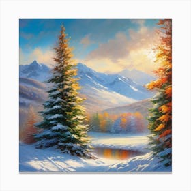 Winter Scene 5 Canvas Print