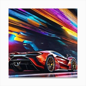 Futuristic Sports Car 37 Canvas Print
