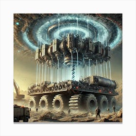 Lava Drill Machine Canvas Print