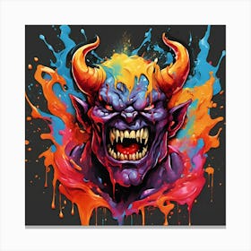 Demon Head 8 Canvas Print