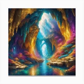 Ancient Cave Canvas Print