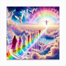 The Heavenly Rainbow Bridge Canvas Print
