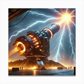 Starforge Cannon Plasma Discharge Converted Canvas Print