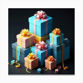 Gift Boxes Canvas Print