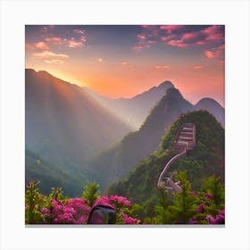 Romantic And Lovely Nature View Canvas Print