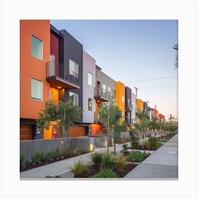 California Apartment Complex 1 Canvas Print