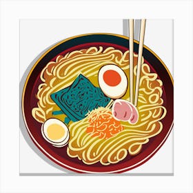Ramen Noodles Food Canvas Print