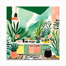 Kitchen Jungle Dreams 06 Canvas Print