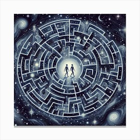 Space Labyrinth Canvas Print