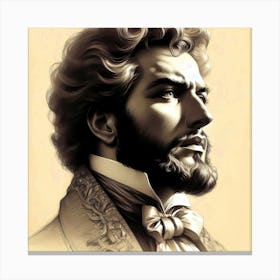 Opera Singer Portrait Canvas Print