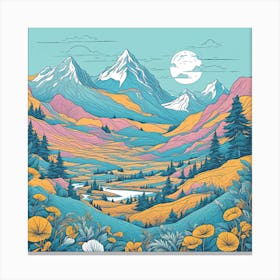 Mountain Landscape 1 Canvas Print