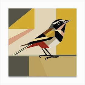 Bird Perched On A Wall Canvas Print