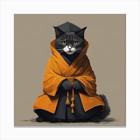 Samurai Cat 1 Canvas Print