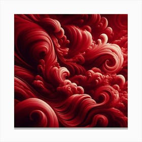 Abstract Red Painting 1 Canvas Print